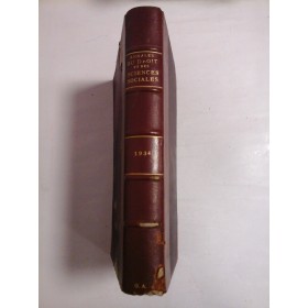 ANNALES  du  DROIT et des SCIENCES  SOCIALES   Annee 1934   Numero 2-3  -  Paris  